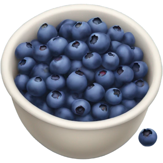 bowl of wild blueberries emoji