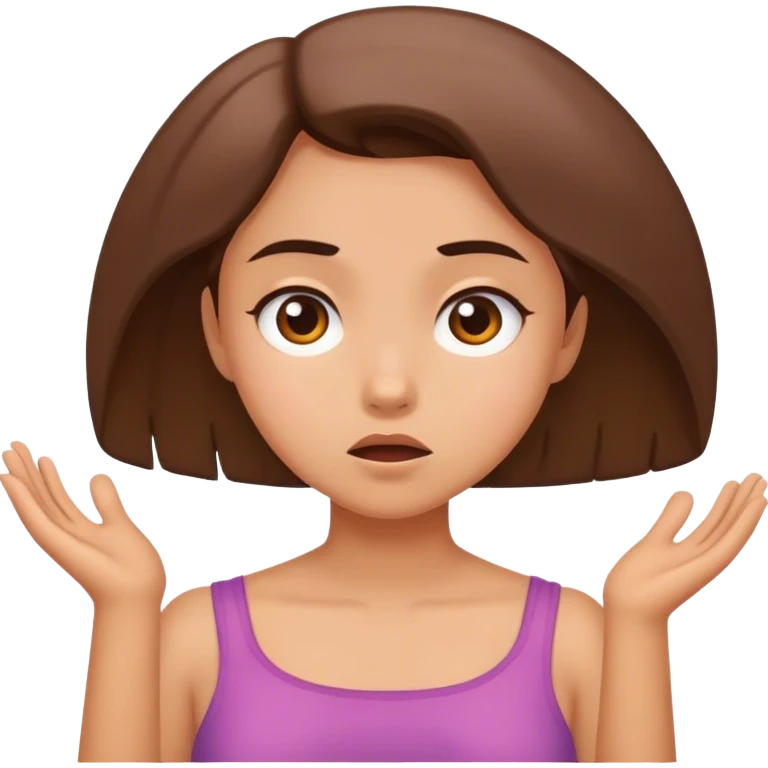 Shrugging shoulders girl emoji
