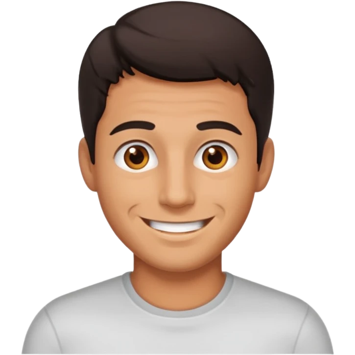 Hombre moreno saludando  emoji
