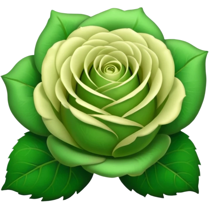 Green Rose emoji