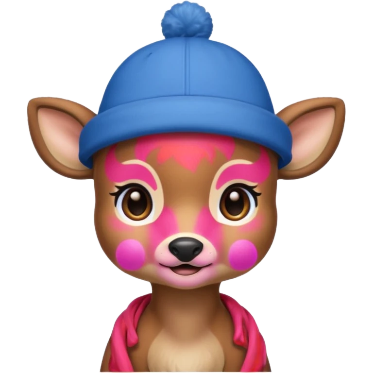 blue hats, baby deer emoji