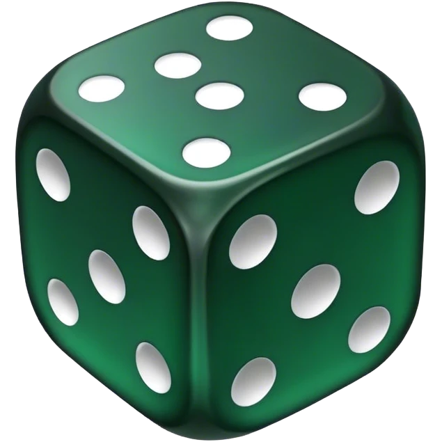 dark emerald 🎲 emoji