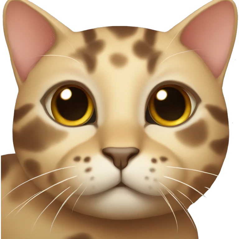 Tortoise colored cat emoji