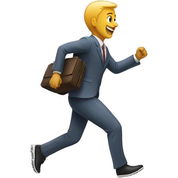 Running with suitcase  emoji