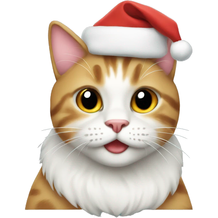 Santa cat emoji
