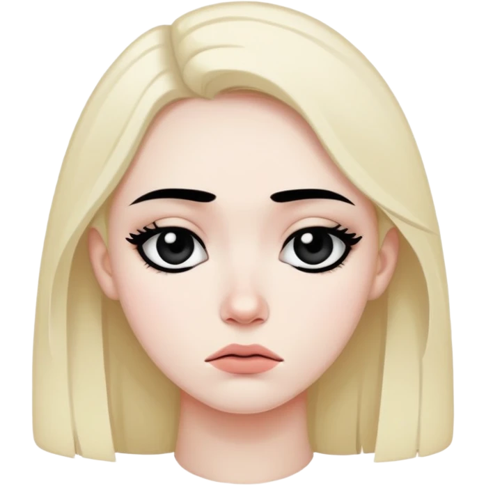 An emo sad face emoji
