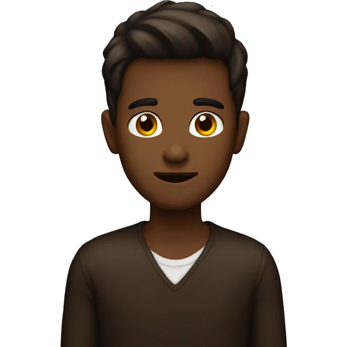 Dark brown emoji