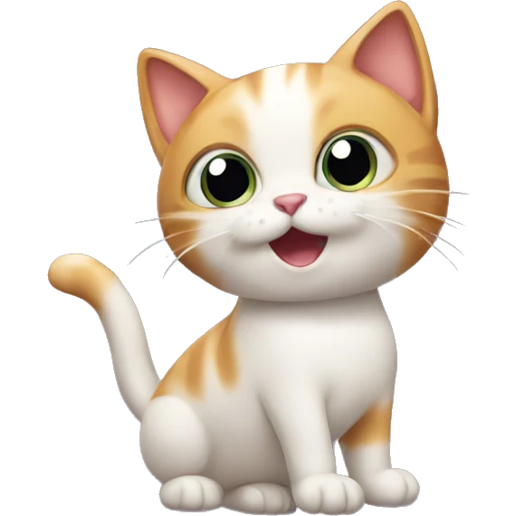 Cat with hoola-hop emoji