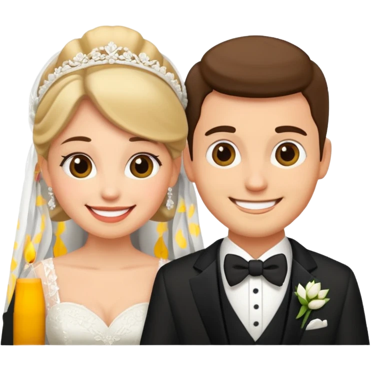Pride and groom in full size  emoji