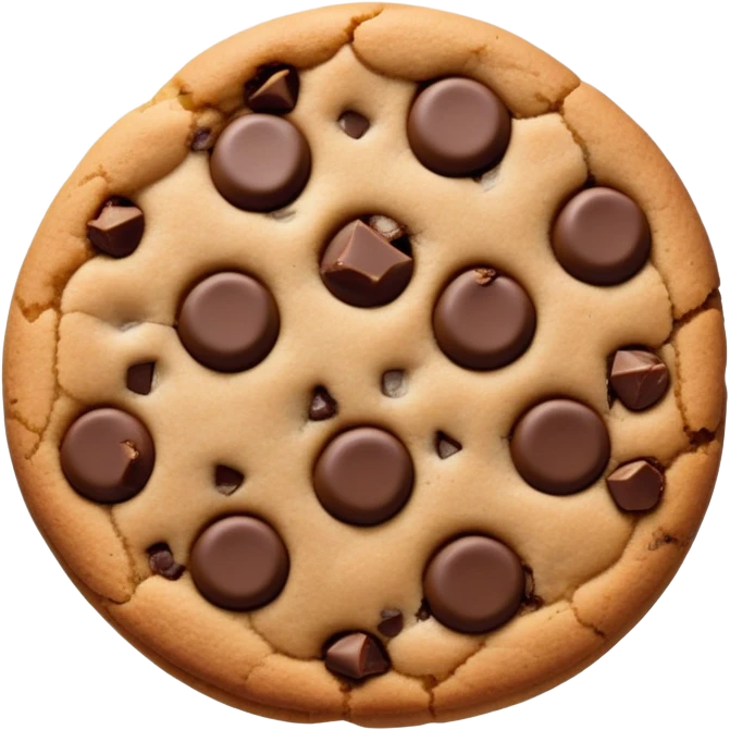 curious chocolate chip cookie emoji