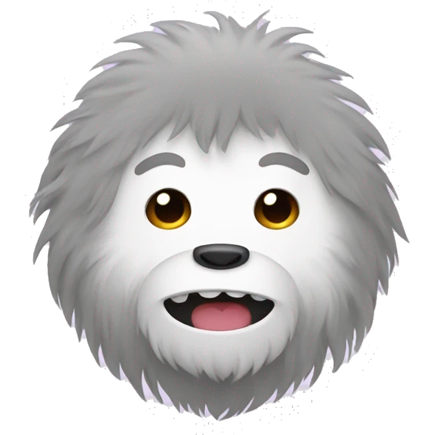 Cute kawaii yeti emoji