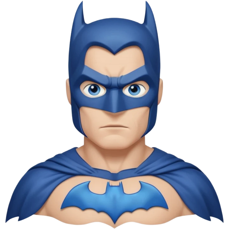 Batman with blue eyes emoji