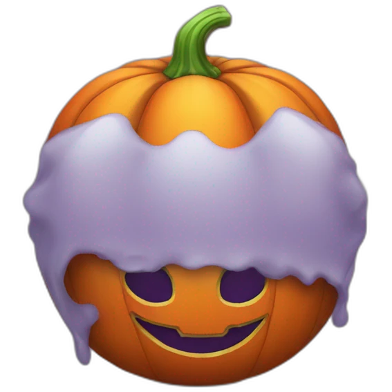 Cute halloween pumpkin emoji