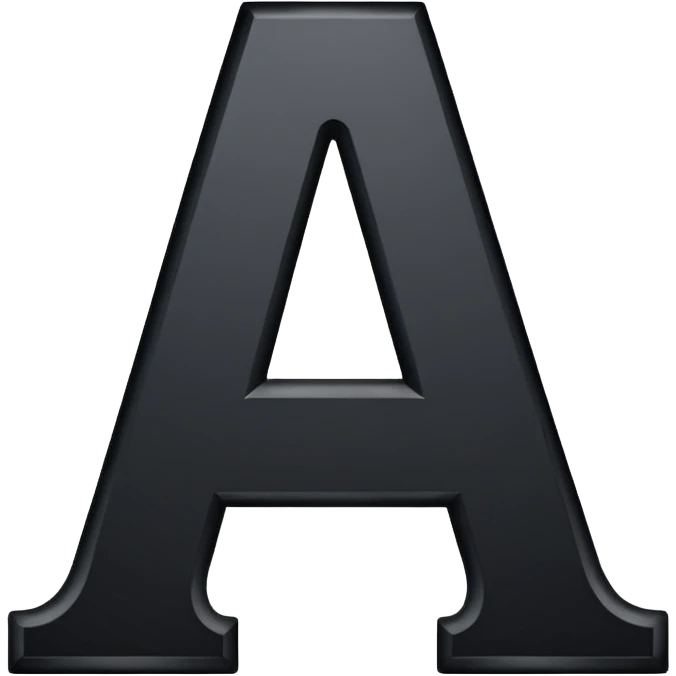 Create a suppercool  letter “A” font for discord emoji nitro emoji