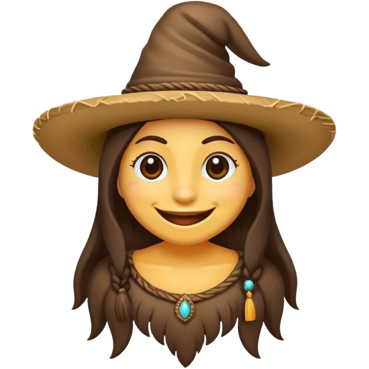 Quiero un mono con sombrero de bruja emoji