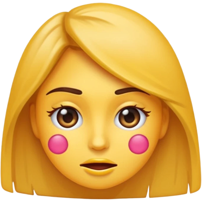 Emoji de una chica muy molesta, ceño fruncido, ojos enojados, brazos cruzados o puños apretados, expresión de frustración intensa, estilo emoji moderno y minimalista, colores planos, fondo transparente. emoji