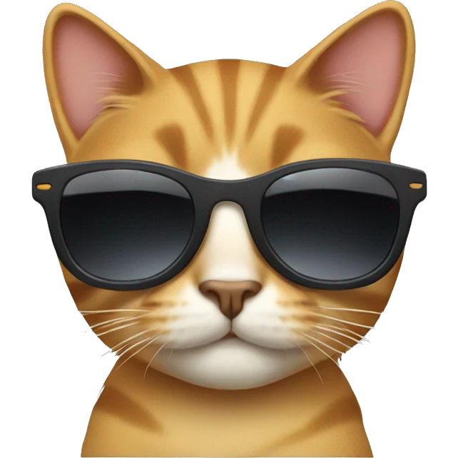 Cat with sunglasses emoji