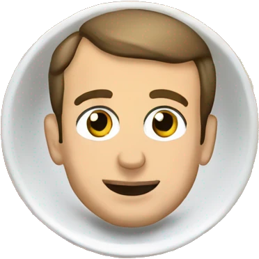 Emmanuel macron qui mange du riz emoji