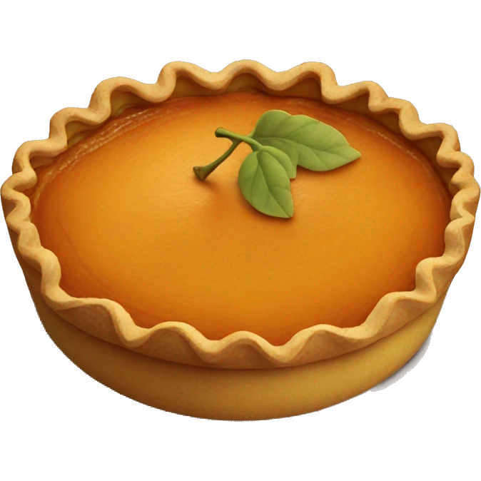 Pumpkin pie emoji