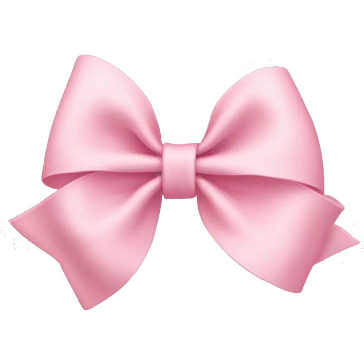 light pink bow on light pink bow emoji