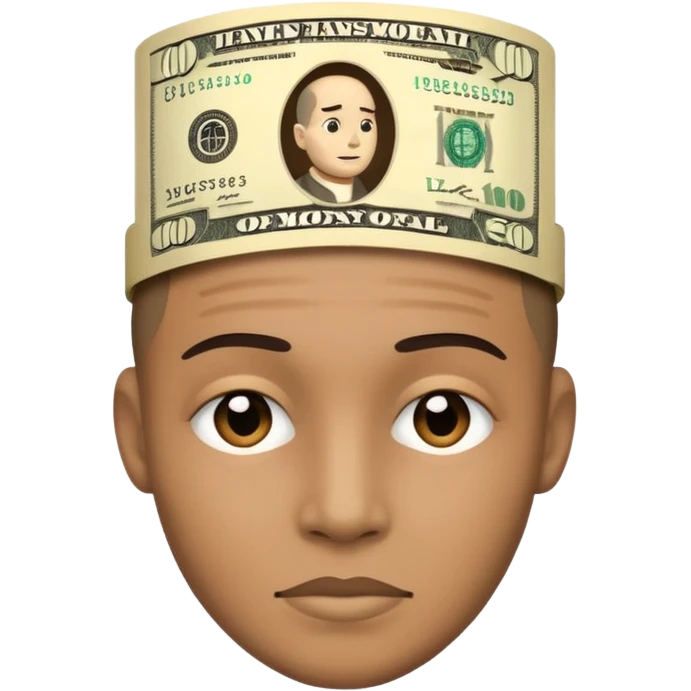 pessoa cabeça de money emoji