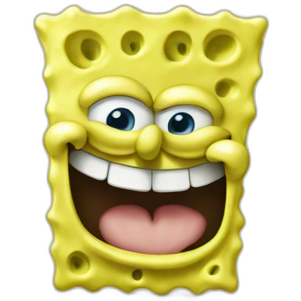spongebob smiling emoji