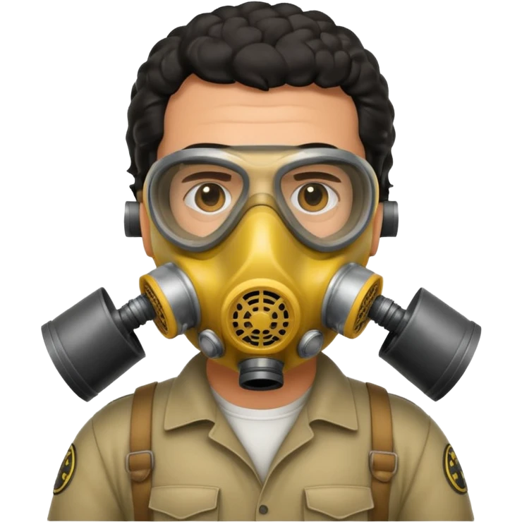 pablo escobar wearing a gas mask emoji