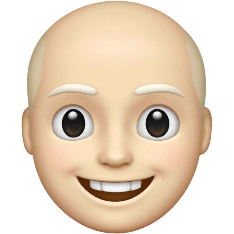 Sans from undertales head in the iPhone emoji style emoji