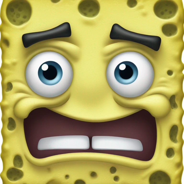 SpongeBob mad emoji
