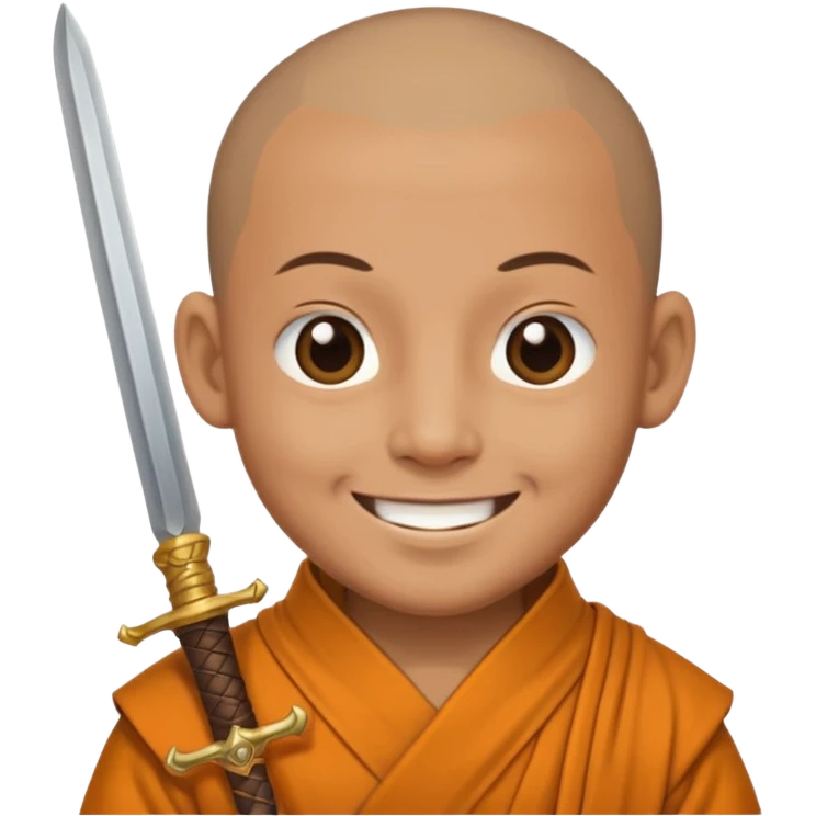 Monk with sword emoji