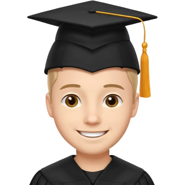 male university graduate emoji