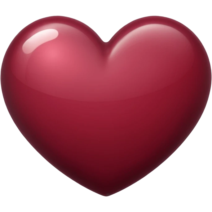 Burgundy  heart￼ emoji