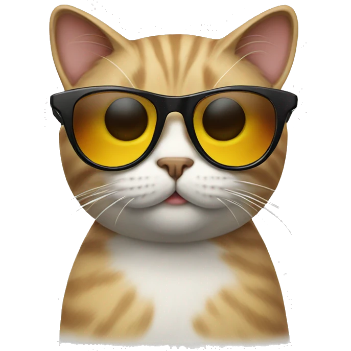Cat with sunglasses emoji