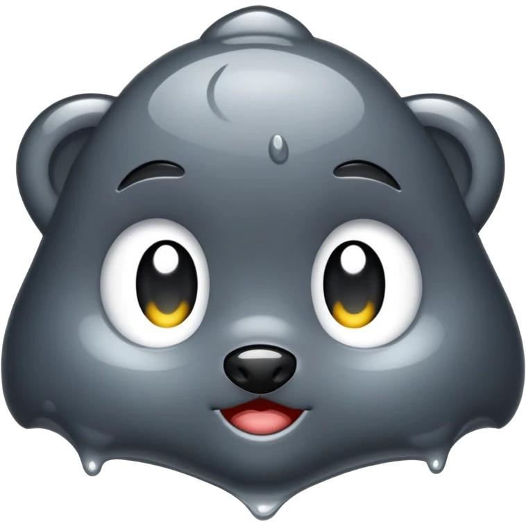 Dark gray drenchie emoji