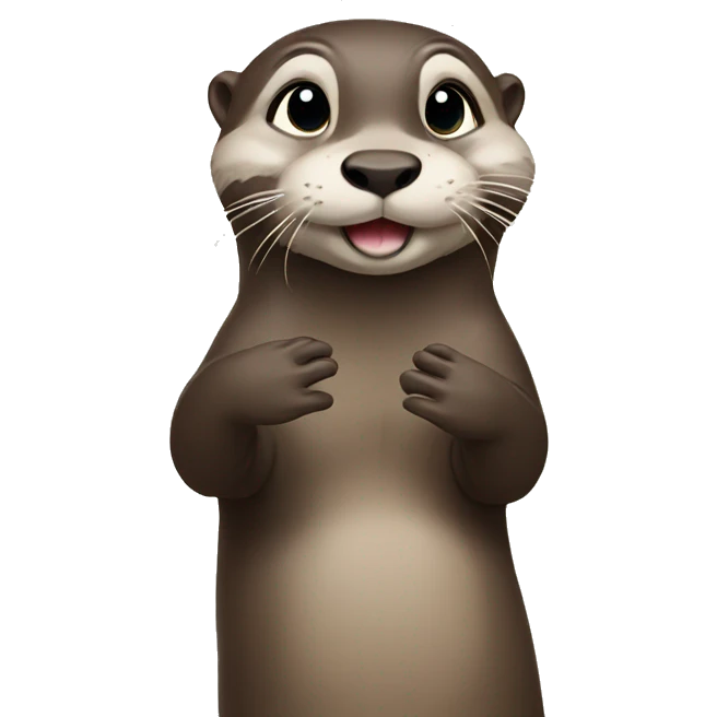 Otter salute emoji
