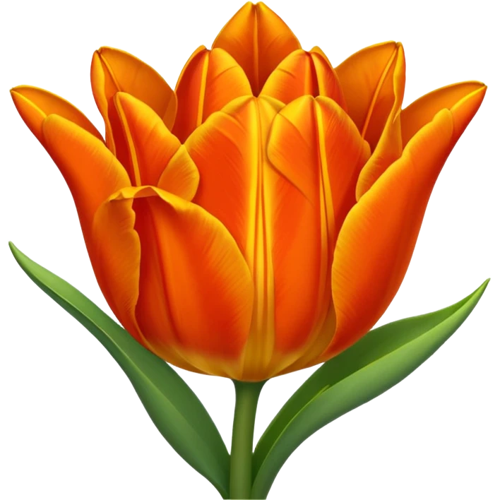Orange tulip emoji