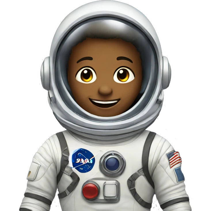 smiling boy in space suit emoji