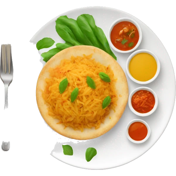 PAKISTANI FOOD ON A PLATE emoji
