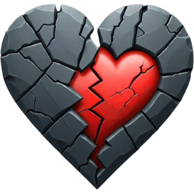 Black broken heart emoji