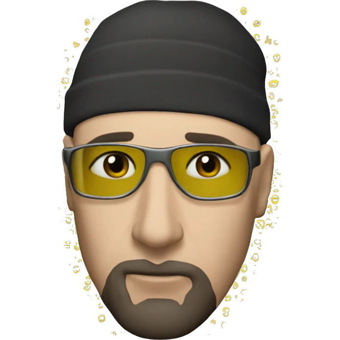 Altın Hacker Maskeli Adam emoji