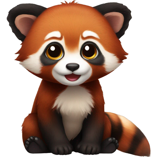 Baby red panda  emoji