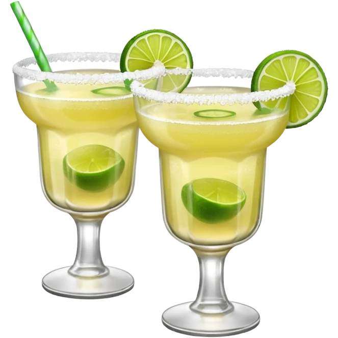 margaritas. one normal and one spicy  emoji