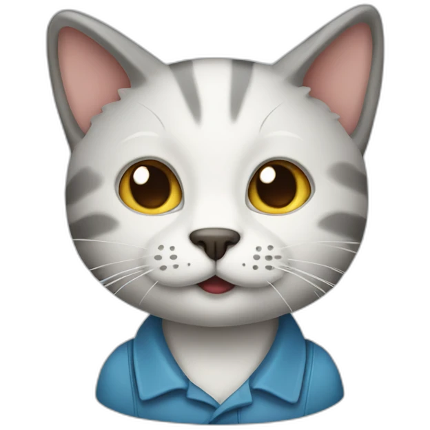 Cat with a job emoji