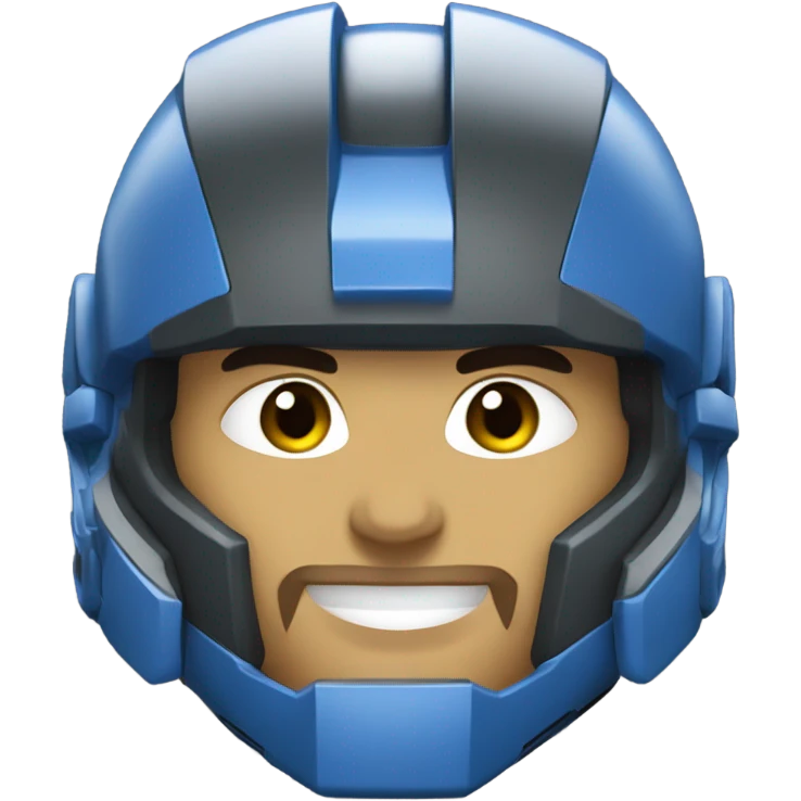 Blue Mark V Spartan Halo series emoji