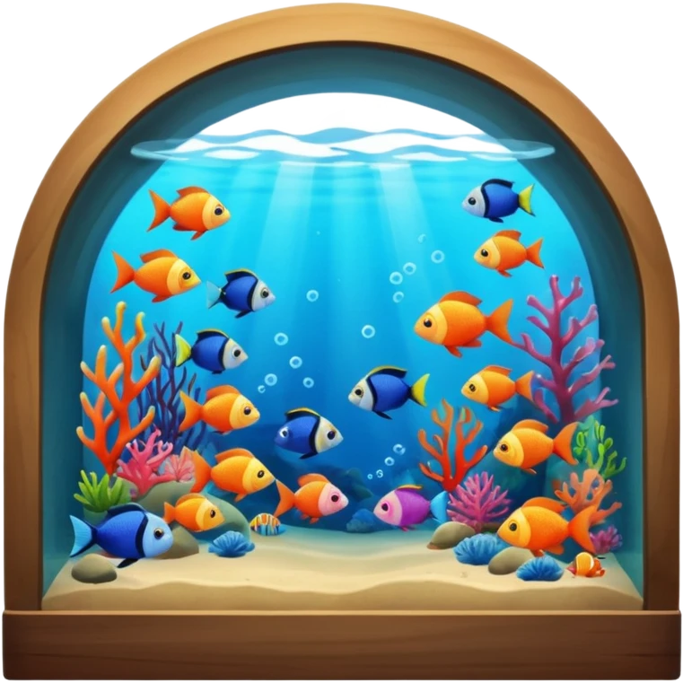an aquarium tunnel emoji