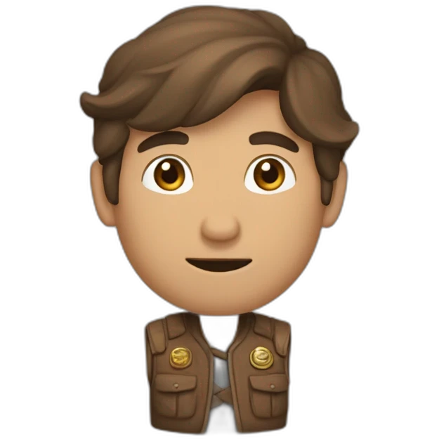 Un homme brun faisant du tir à l’arc emoji