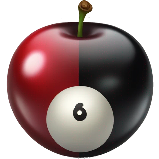 Two 8 ball cherries emoji