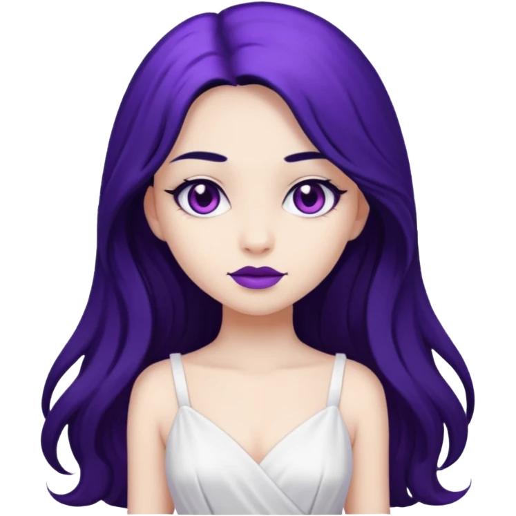Purple girl emoji