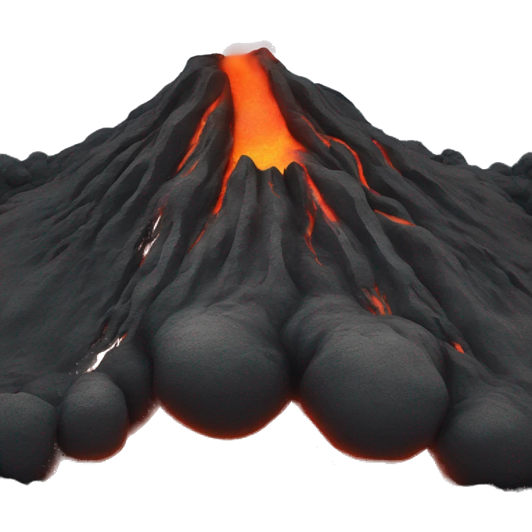 Lava erruption from volcano emoji
