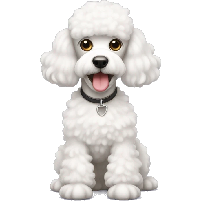 White poodle emoji